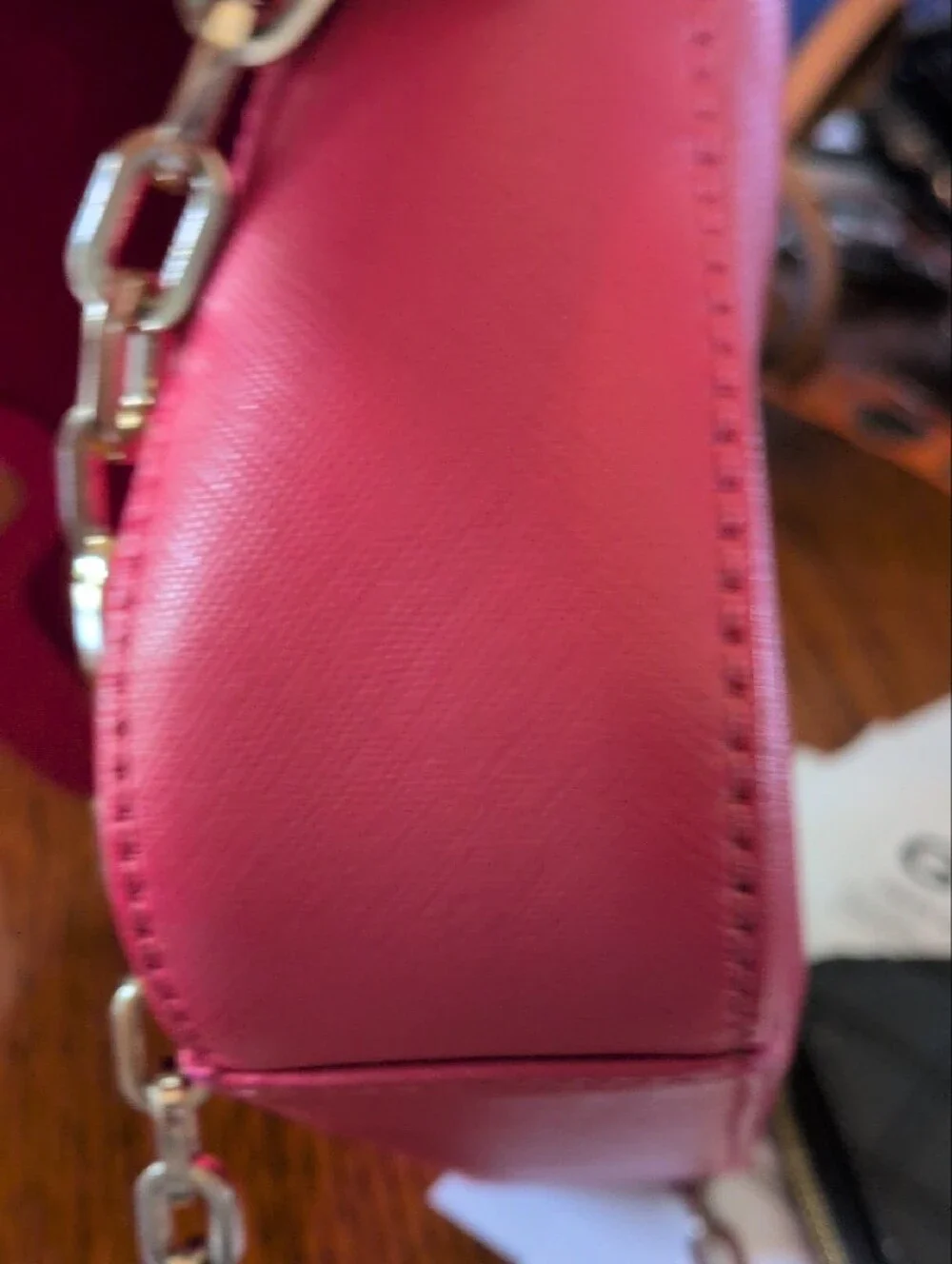 Tory Burch Robinson Mini Chain Crossbody Hot Pink